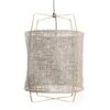 Ay Illuminate Hanglamp Z2 Blond Bamboe Grijs Karton ø67x100cm -Woonverlichting Winkel ay illuminate hanglamp z2 blond bamboe grijs karto