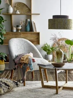 Bloomingville Hanglamp Geel - Zijde 9 Bloomingville Hanglamp Geel - Zijde -Woonverlichting Winkel bloomingville hanglamp geel zijde 3