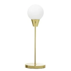 Bloomingville Tafellamp Goud Glas Ø19xH55 Cm