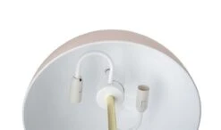 Woonverlichting Winkel -Woonverlichting Winkel bloomingville tafellamp goud look met roze lampenk 1