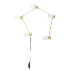 Bloomingville Tafellamp/muurlamp Metaal - Goud -Woonverlichting Winkel bloomingville tafellamp muurlamp metaal goud 2