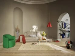 Broste Copenhagen Skirt Hanglamp Rood Ø30cm - 60080007 -Woonverlichting Winkel broste copenhagen skirt hanglamp rood 30cm 6008000 2