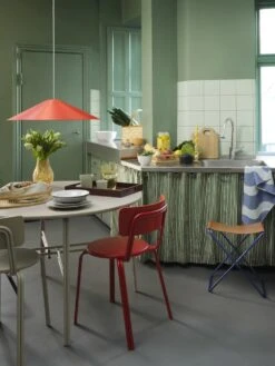 Broste Copenhagen Skirt Hanglamp Rood Ø60cm - 60080009 -Woonverlichting Winkel broste copenhagen skirt hanglamp rood 60cm 6008000 1