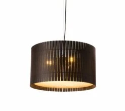 Graypants D6 Drum Hanglamp Espresso Ø55x32cm -Woonverlichting Winkel graypants d6 drum hanglamp espresso 55x32cm 1