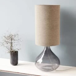 Woonverlichting Winkel -Woonverlichting Winkel house doctor big lamp medium grijs glas 1