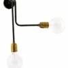House Doctor Molecular Wandlamp Zwart Metaal Messing -Woonverlichting Winkel house doctor molecular wandlamp zwart metaal messi