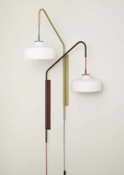 Hubsch Current Wandlamp Rood/bruin - 961617 -Woonverlichting Winkel hubsch current wandlamp rood bruin 961617 2