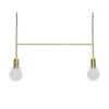 Hubsch Hanglamp Messing Met Twee Lichtbronnen -Woonverlichting Winkel hubsch hanglamp messing met twee lichtbronnen