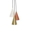 Hubsch Hanglamp Metaal - Bruin/beige/messing 2 Hubsch Hanglamp Metaal - Bruin/beige/messing -Woonverlichting Winkel hubsch hanglamp metaal bruin beige messing