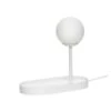 Hubsch Tafellamp Wit Metaal Met Lichtbol -Woonverlichting Winkel hubsch tafellamp wit metaal met lichtbol