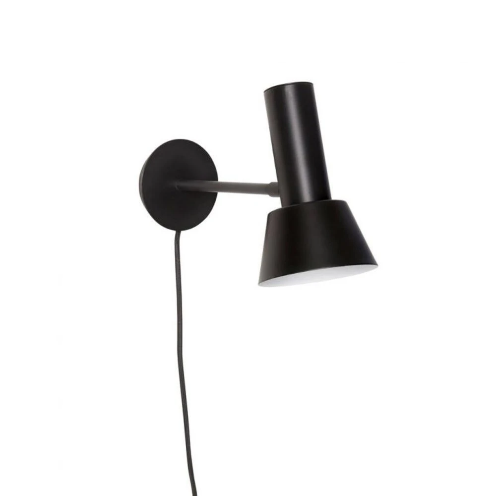 Hubsch Wandlamp Metaal Zwart 3 Hubsch Wandlamp Metaal Zwart