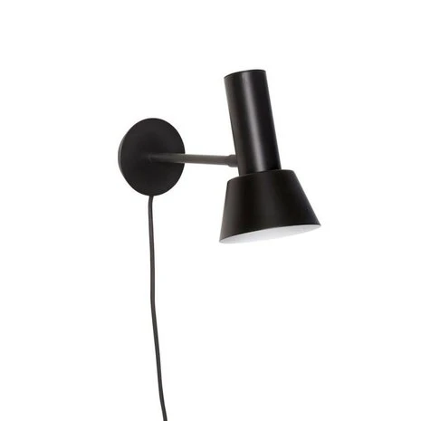 Hubsch Wandlamp Metaal Zwart 4 Hubsch Wandlamp Metaal Zwart - Afbeelding 2