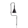 Hubsch Wandlamp - Zwart -Woonverlichting Winkel hubsch wandlamp zwart