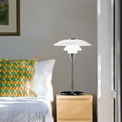 Louis Poulsen PH 4½-3½ Glas Tafellamp Chroom - 5744161501 -Woonverlichting Winkel louis poulsen ph 4 3 glas tafellamp chroom 5744161 4