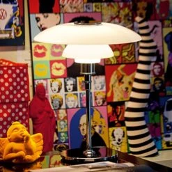 Louis Poulsen PH 4½-3½ Glas Tafellamp Chroom - 5744161501 -Woonverlichting Winkel louis poulsen ph 4 3 glas tafellamp chroom 5744161 5