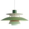 Louis Poulsen PH 5 Hanglamp Hues Of Green - 5741099838 -Woonverlichting Winkel louis poulsen ph 5 hanglamp hues of green 57410998
