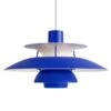 Louis Poulsen PH 5 Hanglamp Monochrome Blue - 5741104558 -Woonverlichting Winkel louis poulsen ph 5 hanglamp monochrome blue 574110