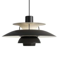 Louis Poulsen PH 5 Hanglamp Monochrome Zwart - 5741104626 -Woonverlichting Winkel louis poulsen ph 5 hanglamp monochrome zwart 57411 1