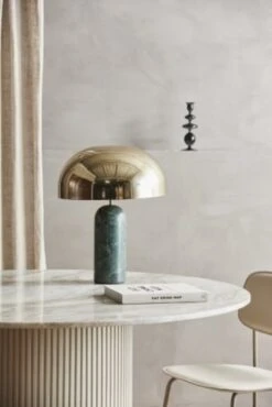 Nordal Atlas Tafellamp - Groen Marmer -Woonverlichting Winkel nordal atlas tafellamp groen marmer 2