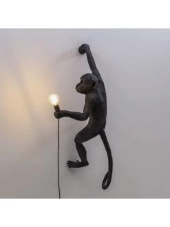 Seletti Monkey Lamp Hanging Right - Zwart -Woonverlichting Winkel seletti monkey lamp hanging right zwart 2