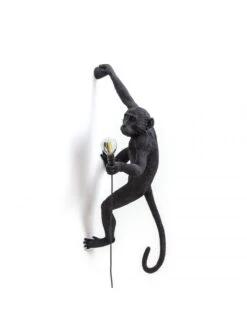 Seletti Monkey Lamp Hanging Right - Zwart -Woonverlichting Winkel seletti monkey lamp hanging right zwart 3
