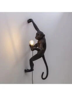 Seletti Monkey Lamp Hanging Right - Zwart -Woonverlichting Winkel seletti monkey lamp hanging right zwart 4