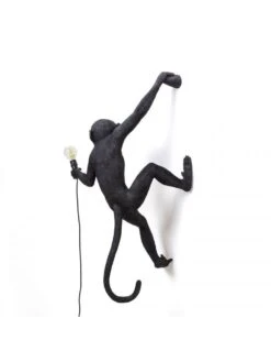 Seletti Monkey Lamp Hanging Right - Zwart -Woonverlichting Winkel seletti monkey lamp hanging right zwart 6