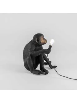 Seletti Monkey Lamp Sitting - Zwart -Woonverlichting Winkel seletti monkey lamp sitting zwart 5