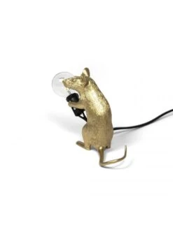Seletti Mouse Lamp Mac - Goud -Woonverlichting Winkel seletti mouse lamp mac goud 3