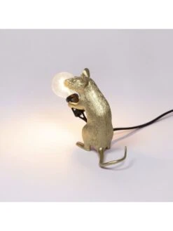 Seletti Mouse Lamp Mac - Goud -Woonverlichting Winkel seletti mouse lamp mac goud 4