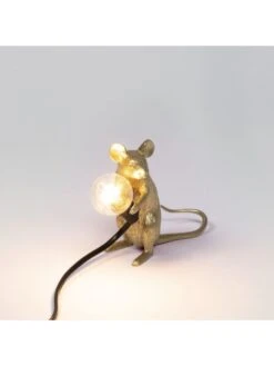 Seletti Mouse Lamp Mac - Goud -Woonverlichting Winkel seletti mouse lamp mac goud 8