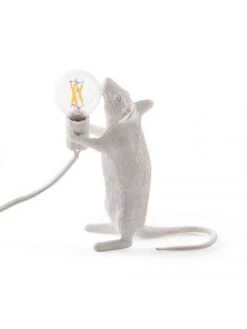 Seletti Mouse Lamp Standing - Wit -Woonverlichting Winkel seletti mouse lamp standing wit 4